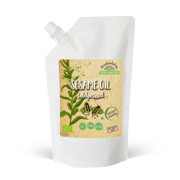 Seesamiöljy kylmäpuristettu LUOMU 500ml ryhmässä Iho & Vartalo / Luonnollinen DIY / Kasviöljyt @ Rawfoodshop Scandinavia AB (3081203)