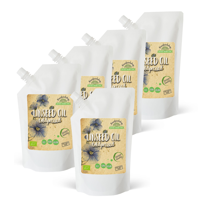 Pellavaöljy LUOMU 1000ml x 5 pakettia ryhmässä Iho & Vartalo / Luonnollinen DIY / Kasviöljyt @ Rawfoodshop Scandinavia AB (3121203-SET5)