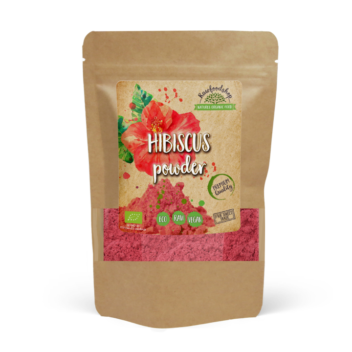 Hibiscusjauhe LUOMU 125g ryhmässä Raaka-aineet / Hedelmät & Marjat / Hedelmäjauhe @ Rawfoodshop Scandinavia AB (31659-0)