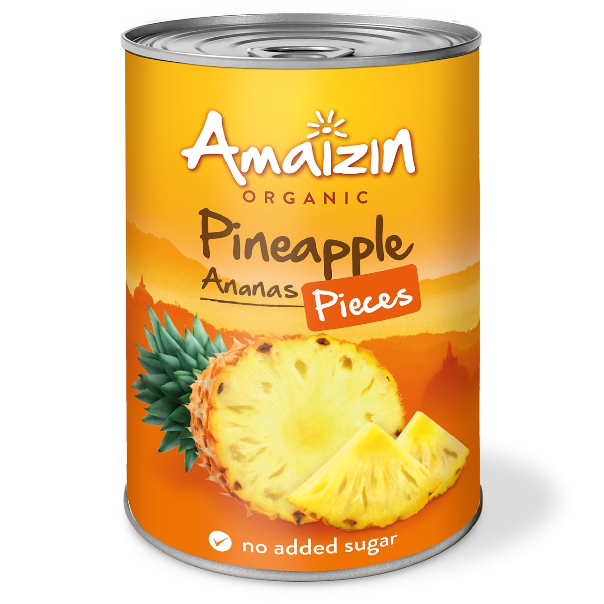 Amaizin Ananas paloja LUOMU 400g ryhmässä Raaka-aineet / Hedelmät & Marjat / Ananas @ Rawfoodshop Scandinavia AB (39710)