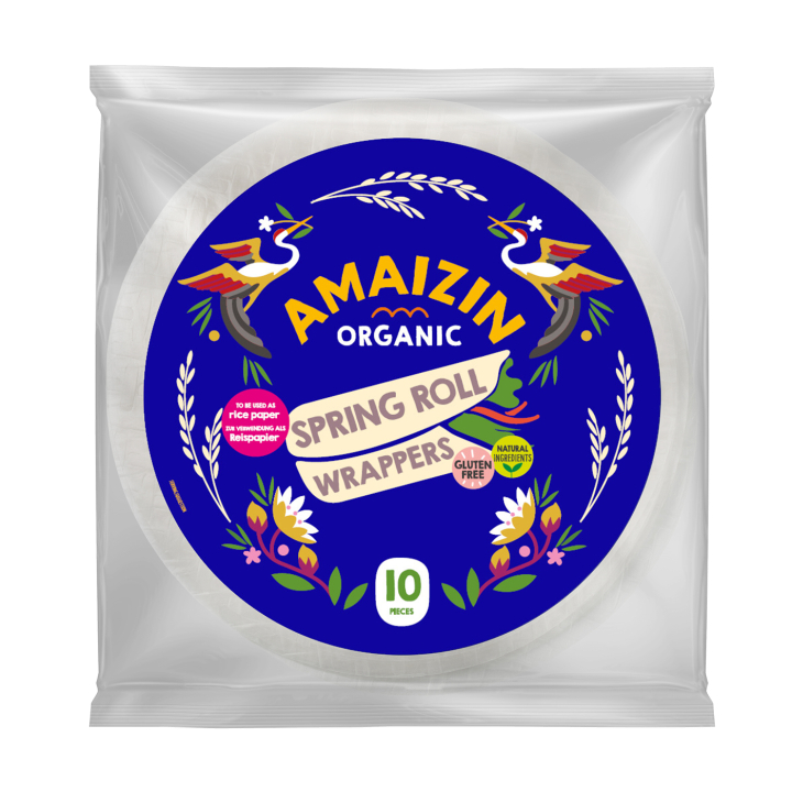 Amaizin Spring Roll Wrappers LUOMU 100g ryhmässä Raaka-aineet / Ruokakomero / Riisi & Ohra @ Rawfoodshop Scandinavia AB (39802)