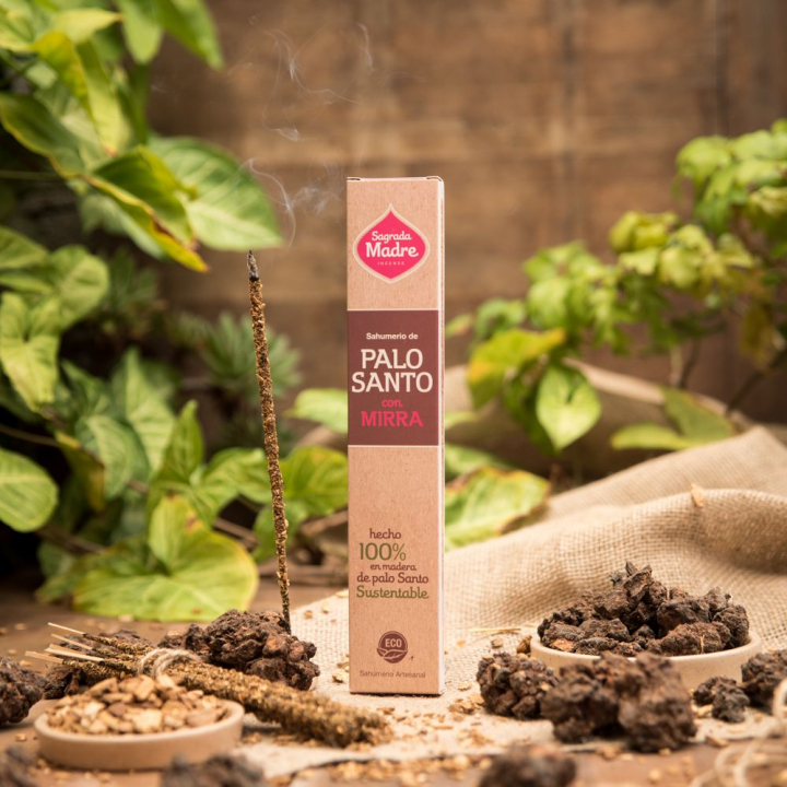 Palo Santo & Myrha Suitsukkeet 8 kpl ryhmässä Koti & Sielu / Tunnelma & tuoksu / Suitsuke @ Rawfoodshop Scandinavia AB (4-01)