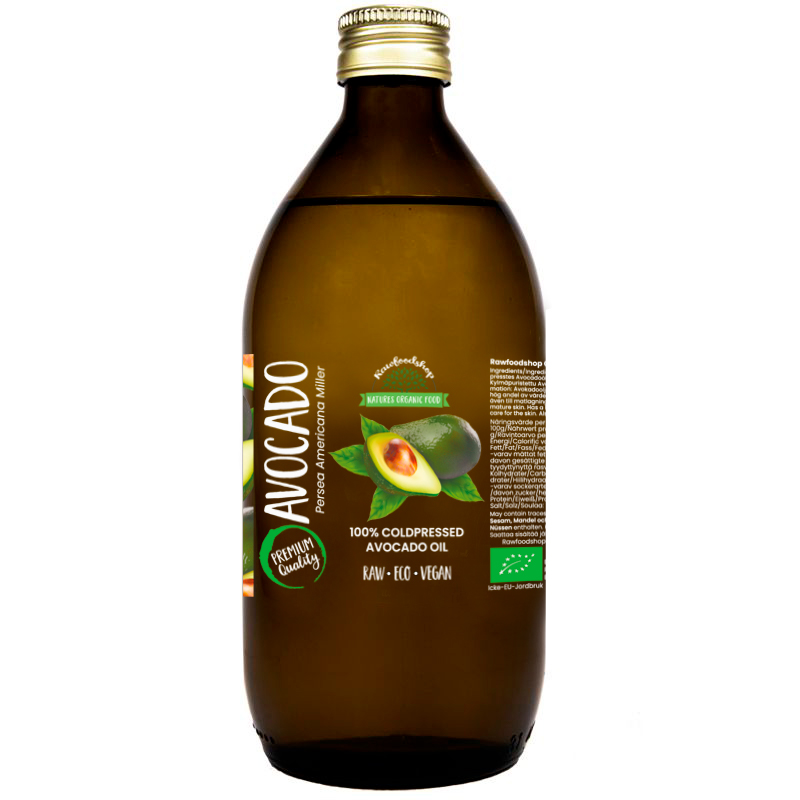 Avokadoöljy LUOMU 150 ml ryhmässä Raaka-aineet / Ruokakomero / Öljyt / Öljyt @ Rawfoodshop Scandinavia AB (40138-2)