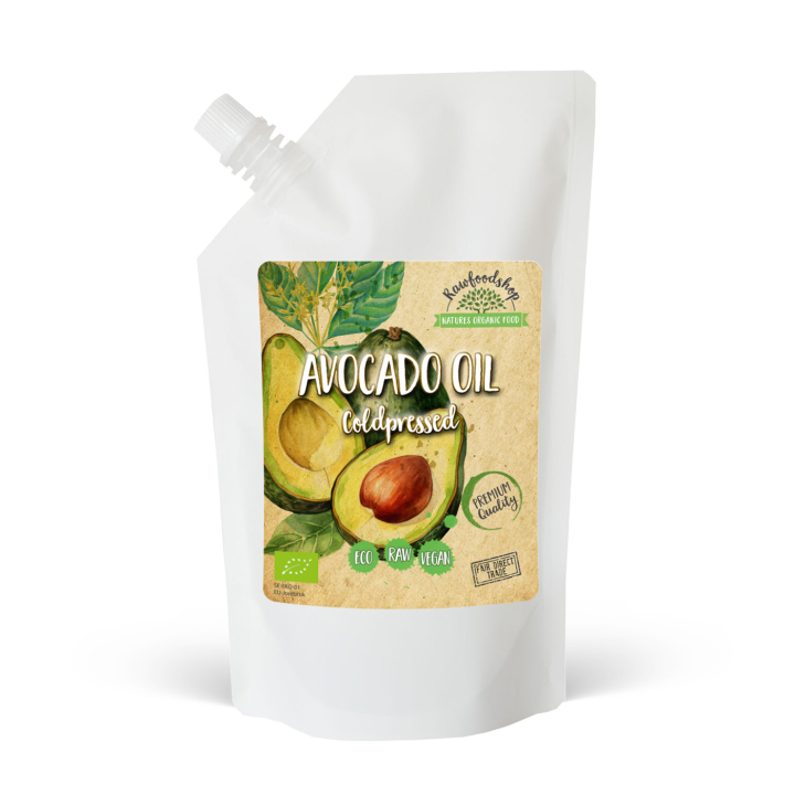 Avokadoöljy LUOMU 500 ml ryhmässä Iho & Vartalo / Luonnollinen DIY / Kasviöljyt @ Rawfoodshop Scandinavia AB (40138-3)
