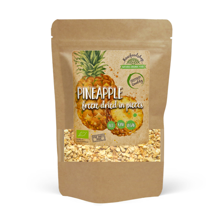 Ananas Paloja Pakastekuivattu LUOMU 50g ryhmässä Raaka-aineet / Hedelmät & Marjat / Ananas @ Rawfoodshop Scandinavia AB (40151-50)