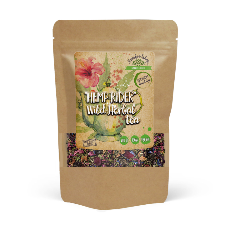 Hemp Rider Villiyrttitee 100g ryhmässä Raaka-aineet / Juomat / Teet @ Rawfoodshop Scandinavia AB (40224)