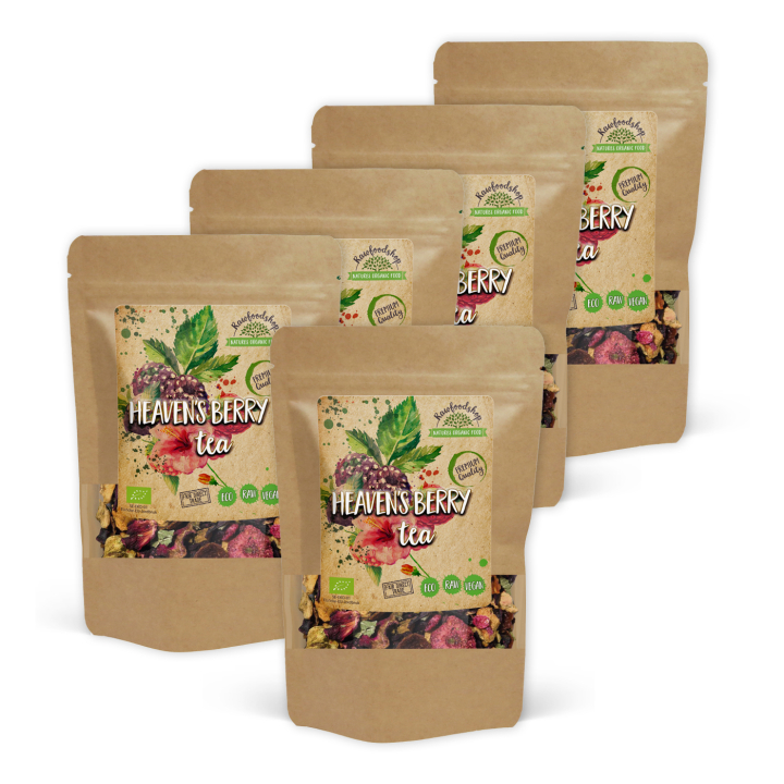 Heaven's Berry Tee LUOMU 50g x 5 pakettia ryhmässä Raaka-aineet / Juomat / Teet @ Rawfoodshop Scandinavia AB (402275-SET5)