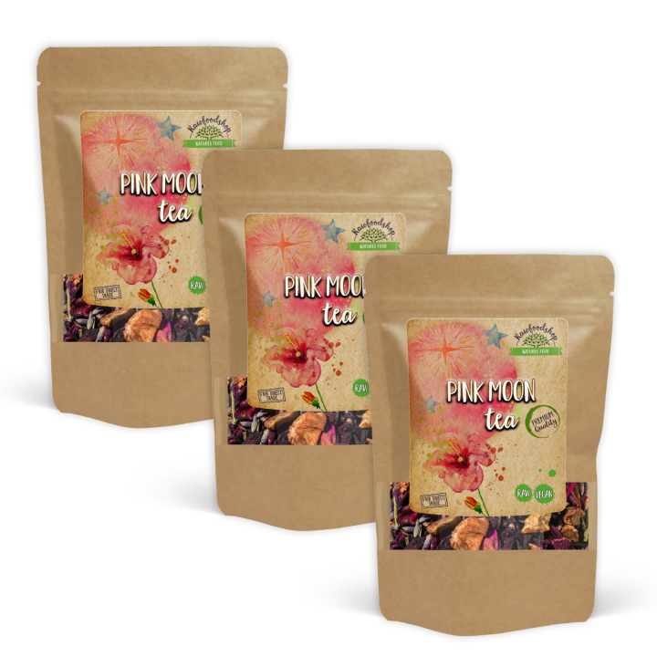 Pink Moon Tee 50g x 3 pakettia ryhmässä Raaka-aineet / Juomat / Teet @ Rawfoodshop Scandinavia AB (402465-SET3)