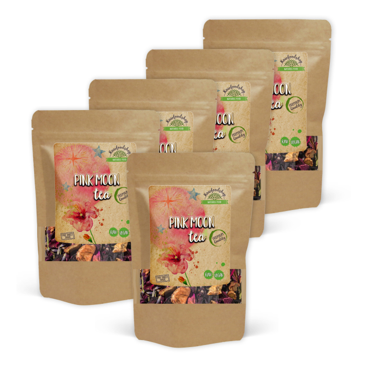 Pink Moon Tee 50g x 5 pakettia ryhmässä Raaka-aineet / Juomat / Teet @ Rawfoodshop Scandinavia AB (402465-SET5)