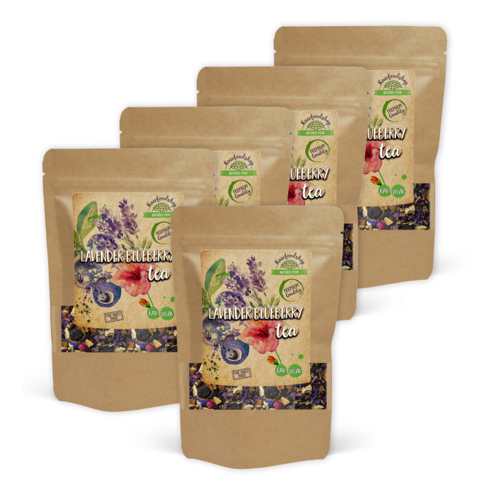 Lavender Blueberry Tee 50g x 5 pakettia ryhmässä Raaka-aineet / Juomat / Teet @ Rawfoodshop Scandinavia AB (402505-SET5)