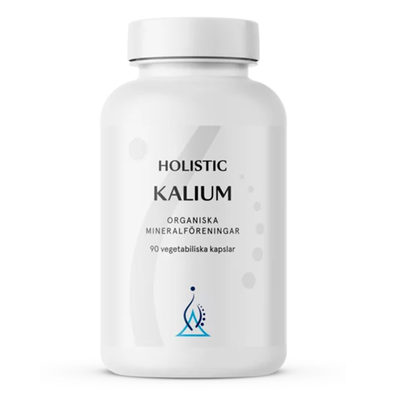 Holistic Kalium 250mg, 90 kapselia ryhmässä Ravintolisät / Mineraalit / Muut mineraalit @ Rawfoodshop Scandinavia AB (4040)