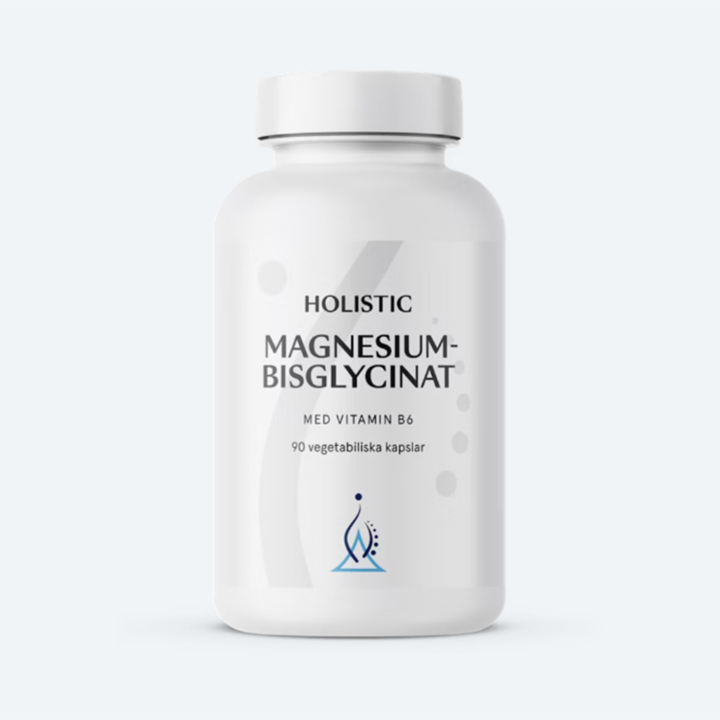Holistic Magnesiumbisglysinaatti 100mg 90kaps ryhmässä Ravintolisät / Yrtit ja Kasvit @ Rawfoodshop Scandinavia AB (40510)