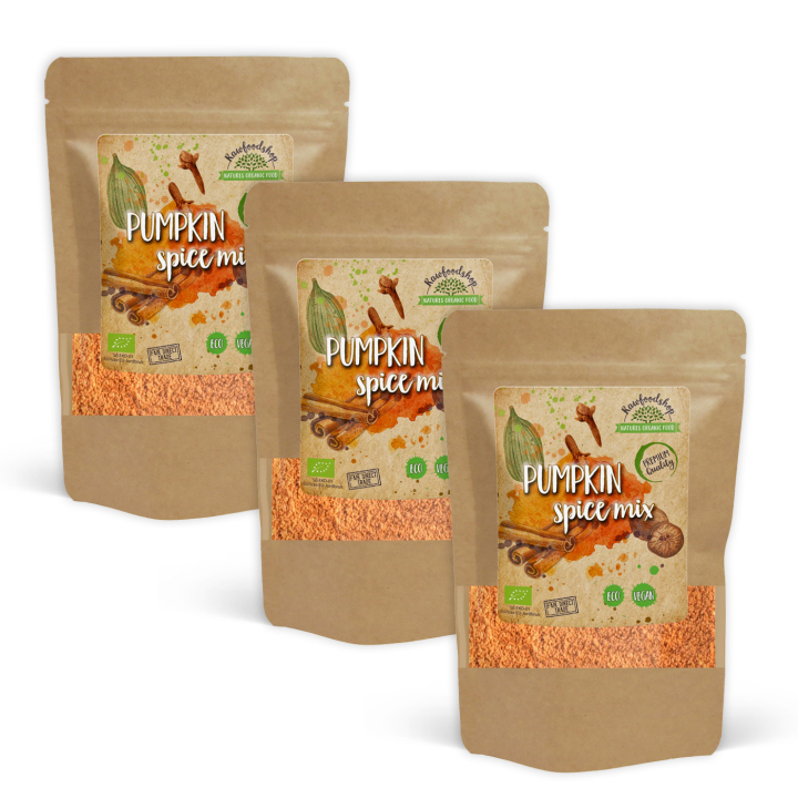 Pumpkin Spice Mix LUOMU 100g x 3 pakettia ryhmässä Raaka-aineet / Ruokakomero / Mausteet & Suola @ Rawfoodshop Scandinavia AB (406501-SET3)