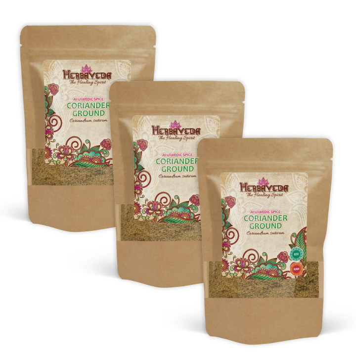 Korianteri Jauhettu LUOMU 50g x 3 pakettia ryhmässä Raaka-aineet / Ruokakomero / Mausteet & Suola @ Rawfoodshop Scandinavia AB (406562-SET3)