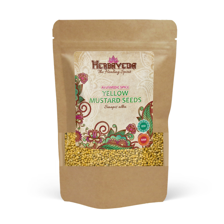 Sinapinsiemenet Keltaiset LUOMU 50g ryhmässä Raaka-aineet / Ruokakomero / Mausteet @ Rawfoodshop Scandinavia AB (40660)