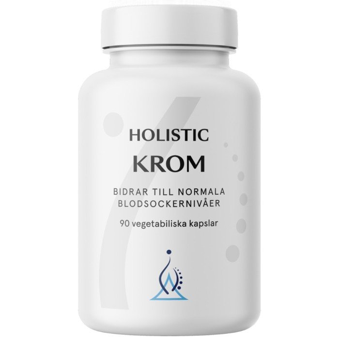 Holistic Kromi 90 kapselia ryhmässä Ravintolisät / Käyttöalue / Sydän & Alukset @ Rawfoodshop Scandinavia AB (40760)