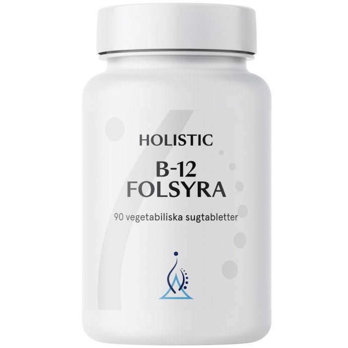 Holistic B-12 90 kpl ryhmässä Ravintolisät / Vitamiinit / B-vitamiini @ Rawfoodshop Scandinavia AB (41250)