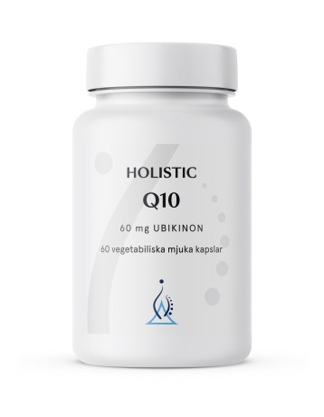 Holistic Q10 60 kapselia ryhmässä Ravintolisät / Vitamiinit / Yksinkertaiset vitamiinit @ Rawfoodshop Scandinavia AB (4138)