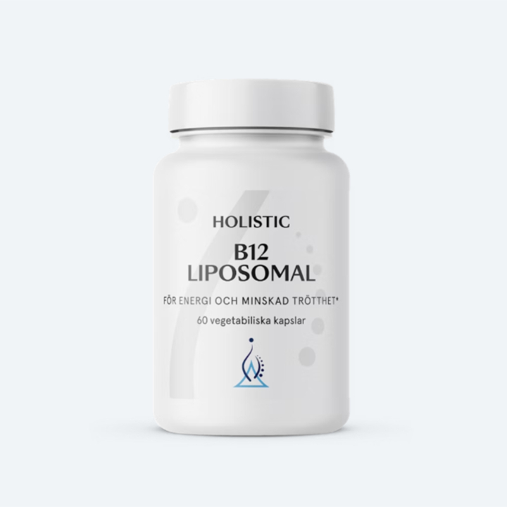 Holistic B12 Liposomi 60 kapselia ryhmässä Ravintolisät / Vitamiinit / B-vitamiini @ Rawfoodshop Scandinavia AB (41505)