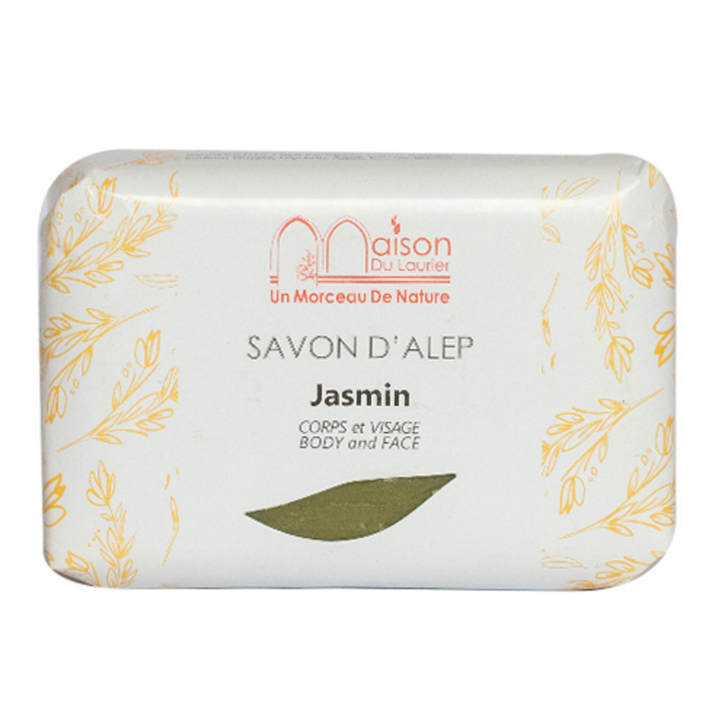 Alepposaippua Jasmiini 100g ryhmässä Iho & Vartalo / Vartalo / Käsisaippua @ Rawfoodshop Scandinavia AB (429130)