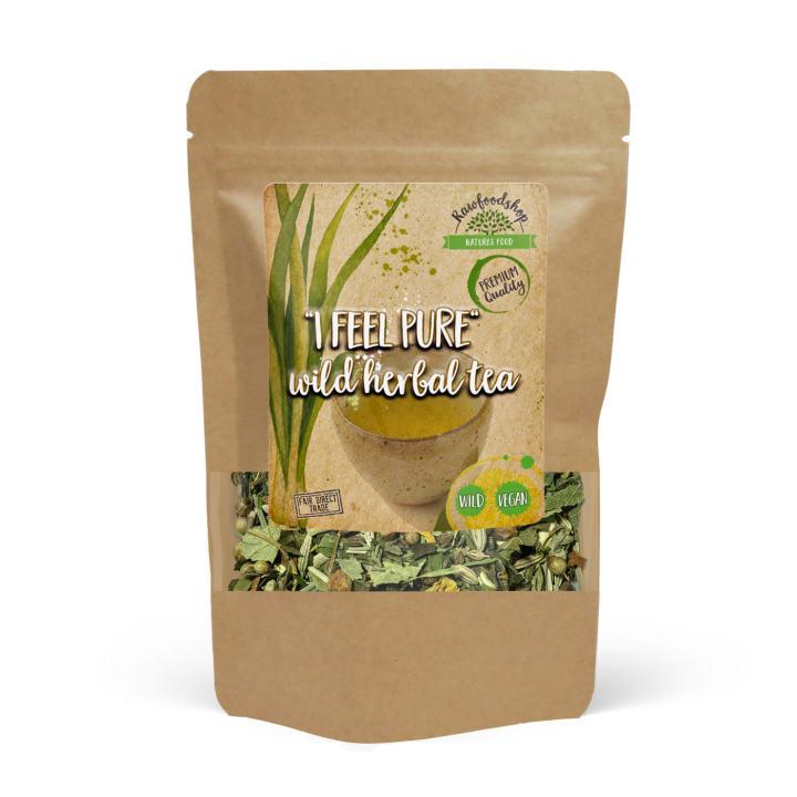 I Feel Pure Villiyrttitee 100g ryhmässä Raaka-aineet / Juomat / Teet @ Rawfoodshop Scandinavia AB (43181)