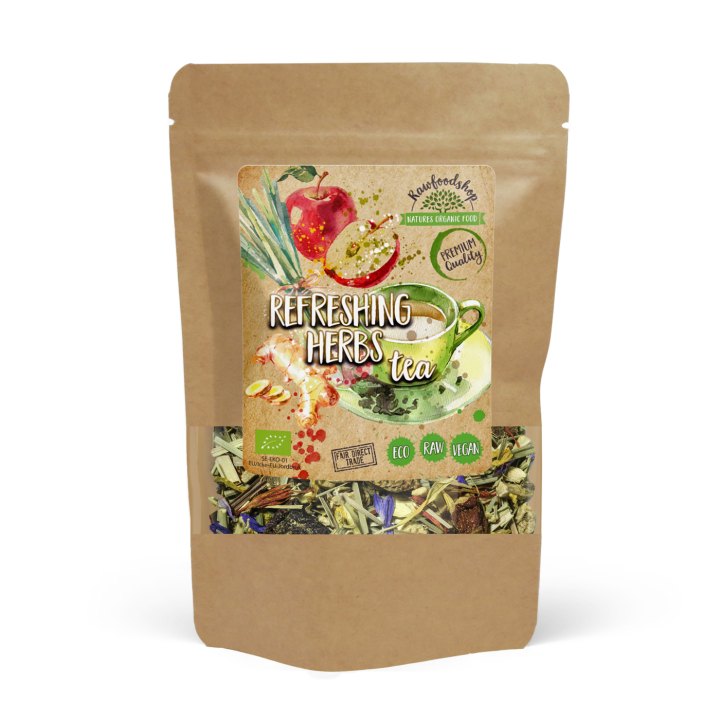 Raikastava Yrttitee LUOMU 100g ryhmässä Raaka-aineet / Juomat / Teet @ Rawfoodshop Scandinavia AB (43184)