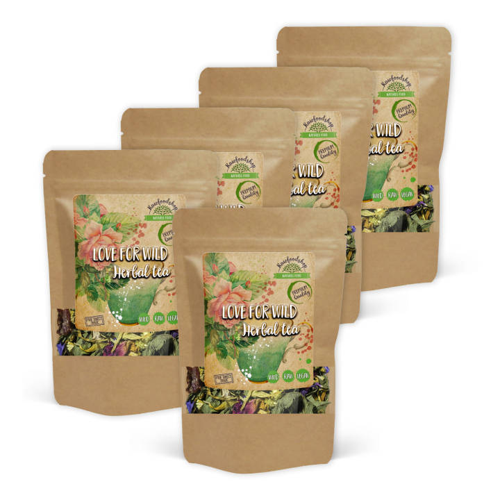 Love Herbs Villi Yrttitee 100g x 5 pakettia ryhmässä Raaka-aineet / Juomat / Teet @ Rawfoodshop Scandinavia AB (43197-SET5)