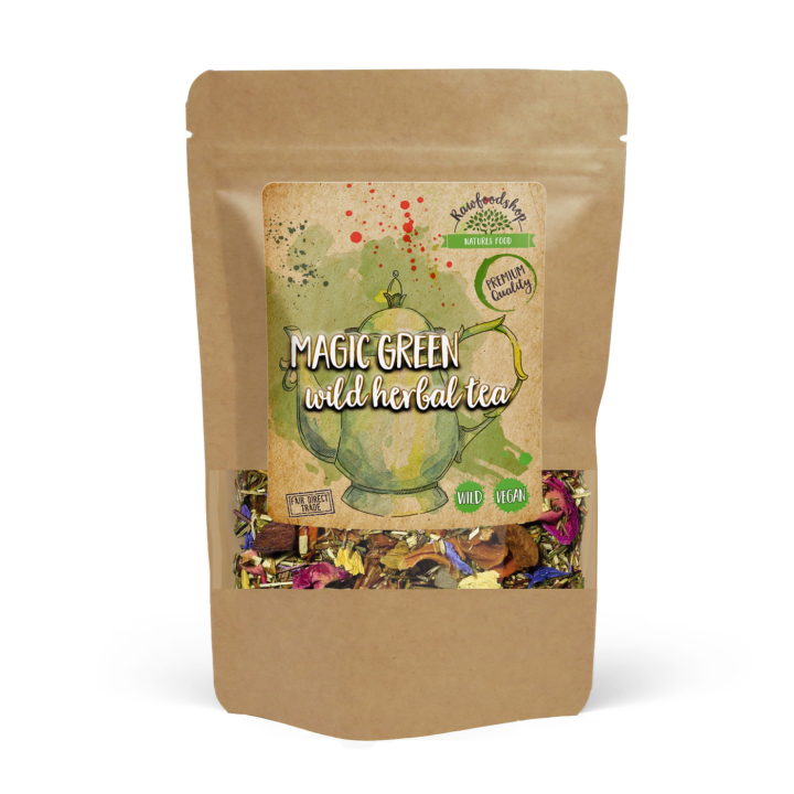 Magic Green Villiyrtti Tee 100g ryhmässä Raaka-aineet / Juomat / Teet @ Rawfoodshop Scandinavia AB (43329)