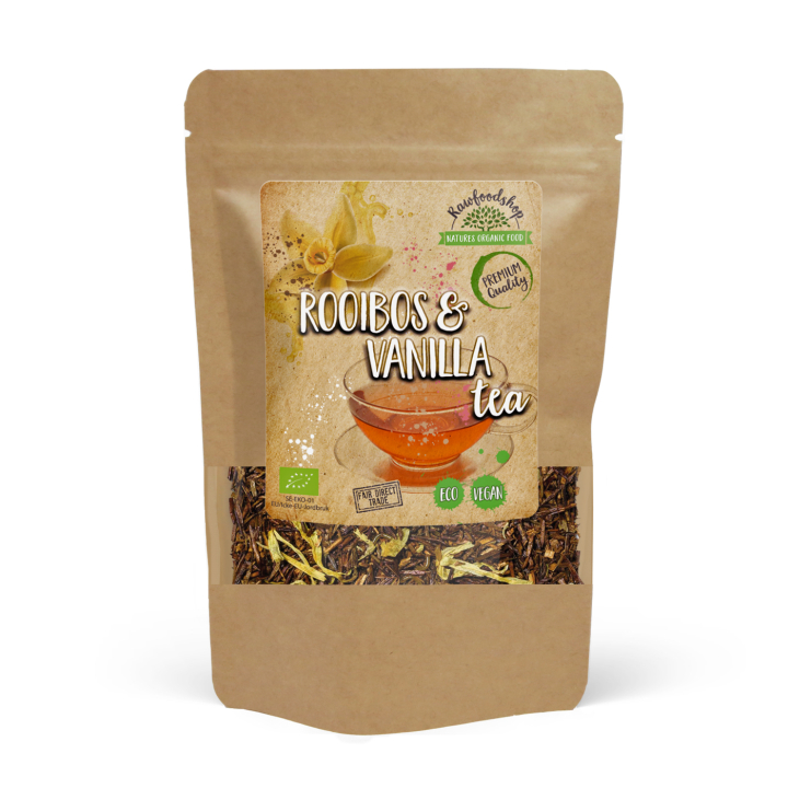 Rooibos & Vanilja Tee LUOMU 50g ryhmässä Raaka-aineet / Juomat / Teet @ Rawfoodshop Scandinavia AB (43345)
