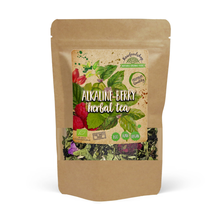 Marja- ja yrttitee LUOMU 100g ryhmässä Raaka-aineet / Juomat / Teet @ Rawfoodshop Scandinavia AB (43712-1)
