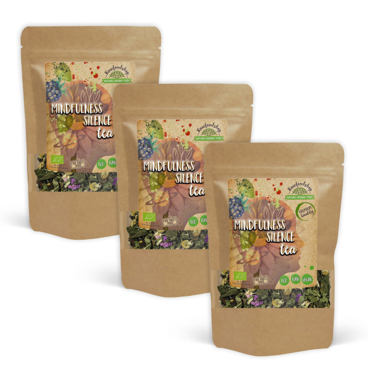Mindfulness Silence Tee LUOMU 50g x 3 pakettia ryhmässä Raaka-aineet / Juomat / Teet @ Rawfoodshop Scandinavia AB (437145-SET3)