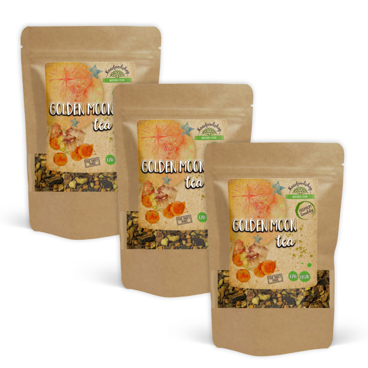 Golden Moon Tee 50g x 3 pakettia ryhmässä Raaka-aineet / Juomat / Teet @ Rawfoodshop Scandinavia AB (437195-SET3)