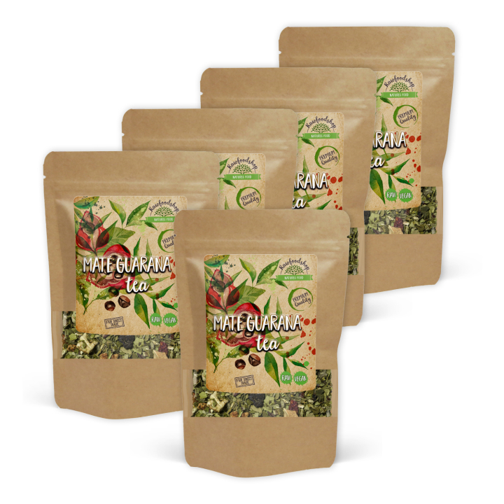 Maté Guarana Tee 50g x 5 pakettia ryhmässä Raaka-aineet / Juomat / Teet @ Rawfoodshop Scandinavia AB (437215-SET5)