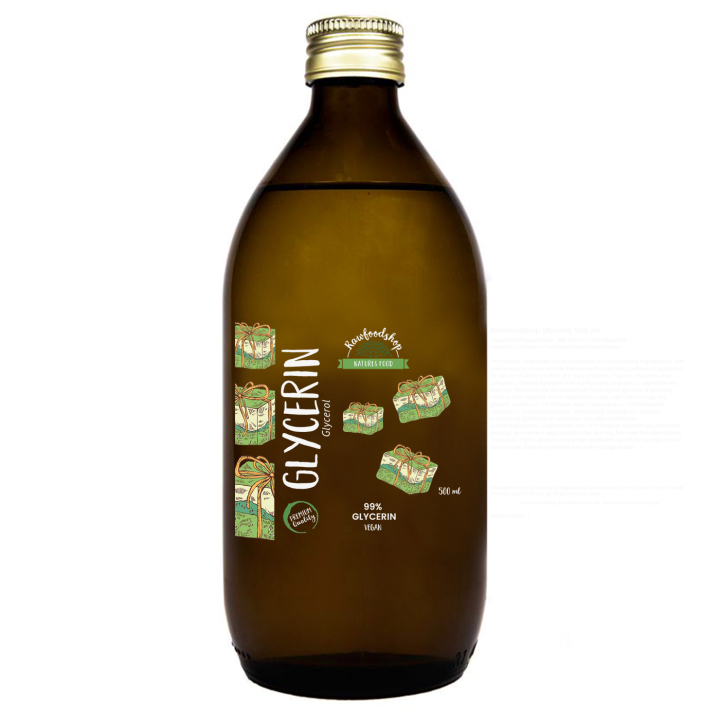 Glyseriini 500ml ryhmässä Iho & Vartalo / Luonnollinen DIY / Luonnolliset lisäaineet @ Rawfoodshop Scandinavia AB (4476-2)
