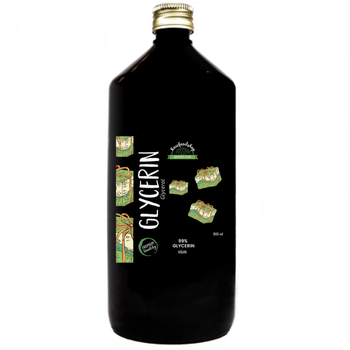 Glyseriini 1000ml ryhmässä OUTLET 20-80% / Iho & Vartalo 20-50% / Iho & Vartalo 20% @ Rawfoodshop Scandinavia AB (4476-3)