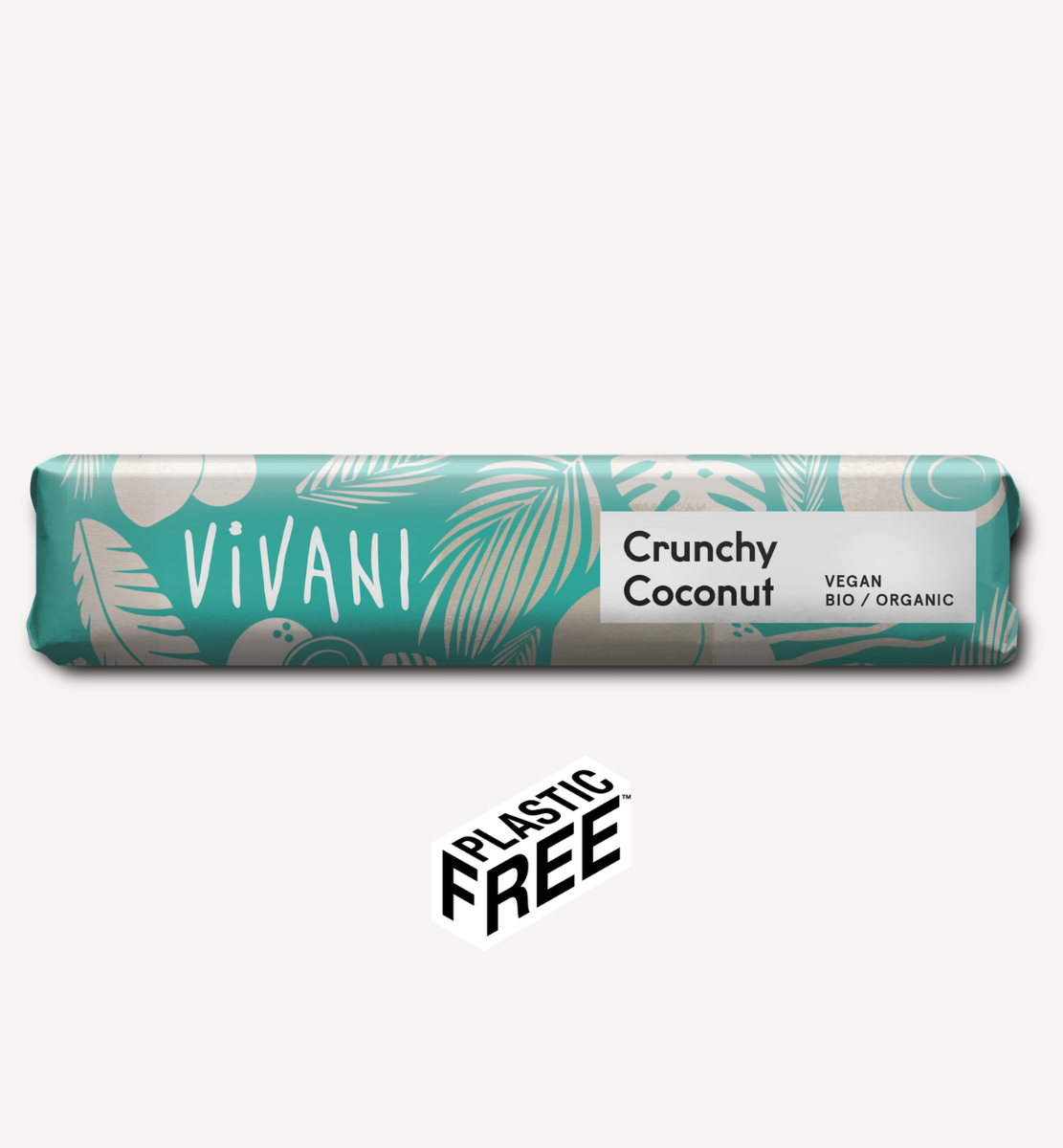 Vivani Crunchy Coconut Suklaa LUOMU 35g ryhmässä Raaka-aineet / Karkkia & Suklaata / Suklaapatukat @ Rawfoodshop Scandinavia AB (4758)