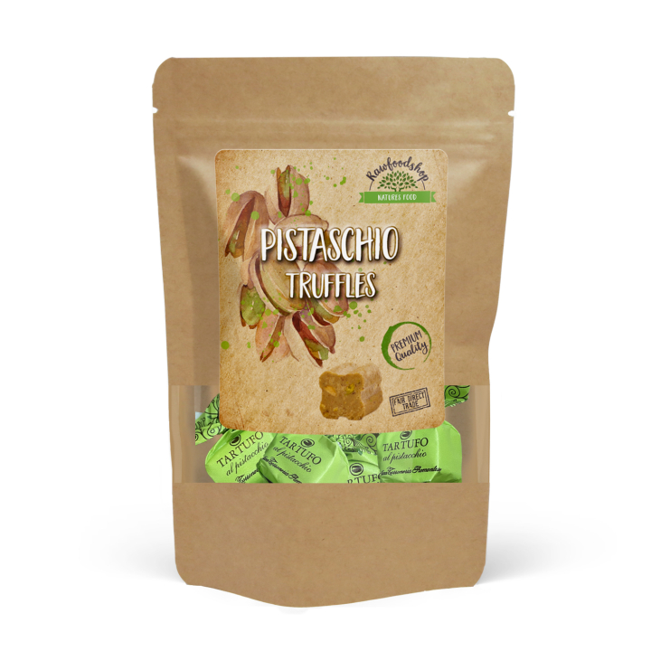 Pistaasitryffelit 100g ryhmässä Raaka-aineet / Karkkia & Suklaata / Suklaapatukat @ Rawfoodshop Scandinavia AB (5006-100)