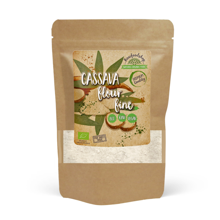 Kassavajauho Hienoksi Jauhettu LUOMU 1kg ryhmässä Raaka-aineet / Leipominen / Jauhot @ Rawfoodshop Scandinavia AB (501951)