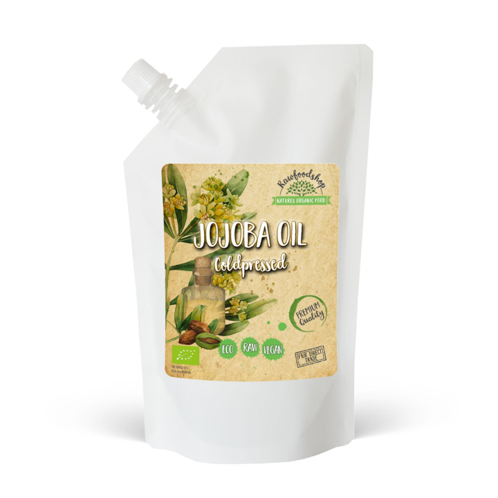 Jojobaöljy LUOMU 1000ml ryhmässä Iho & Vartalo / Luonnollinen DIY / Kasviöljyt @ Rawfoodshop Scandinavia AB (5041234)