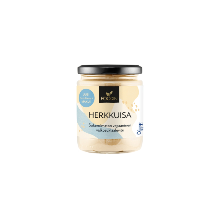 Herkkuisa Valkosuklaalevite Sokeriton 240g ryhmässä Raaka-aineet / Ruokakomero / Voi & Kermaiset Levitteet @ Rawfoodshop Scandinavia AB (6430048230093)