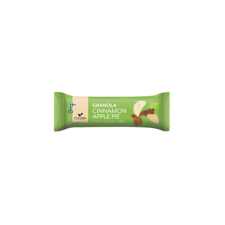 Granolapatukka Kaneli Omena LUOMU 40g ryhmässä Raaka-aineet / Karkkia & Suklaata / Suklaapatukat @ Rawfoodshop Scandinavia AB (6430048233766)