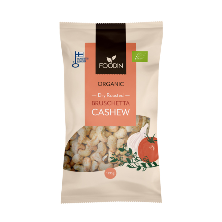 Cashewpähkinät Bruschetta LUOMU 120g ryhmässä Raaka-aineet / Karkkia & Suklaata / Välipalat @ Rawfoodshop Scandinavia AB (6430048234671)