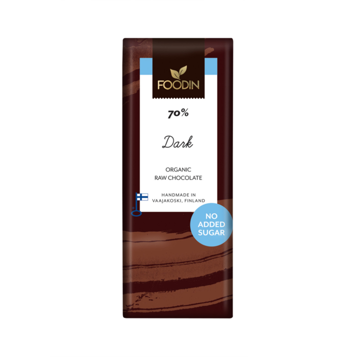 Tumma suklaa 70% RAW LUOMU 40g ryhmässä Raaka-aineet / Karkkia & Suklaata / Suklaapatukat @ Rawfoodshop Scandinavia AB (6430048235357)