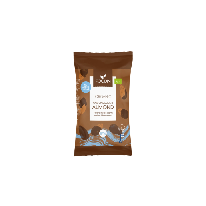 Mantelit Raakasuklaassa Sokeriton LUOMU 50g ryhmässä Raaka-aineet / Karkkia & Suklaata / Välipalat @ Rawfoodshop Scandinavia AB (6430048235418)