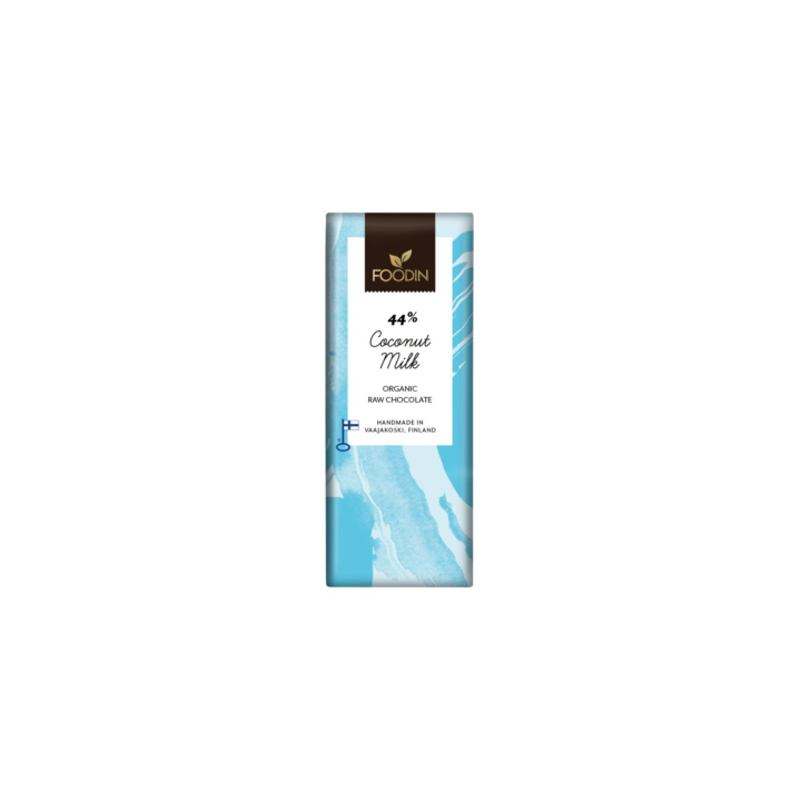 Suklaa Kookosmaito 44% RAW LUOMU 40g ryhmässä Raaka-aineet / Karkkia & Suklaata / Suklaapatukat @ Rawfoodshop Scandinavia AB (6430055214635)