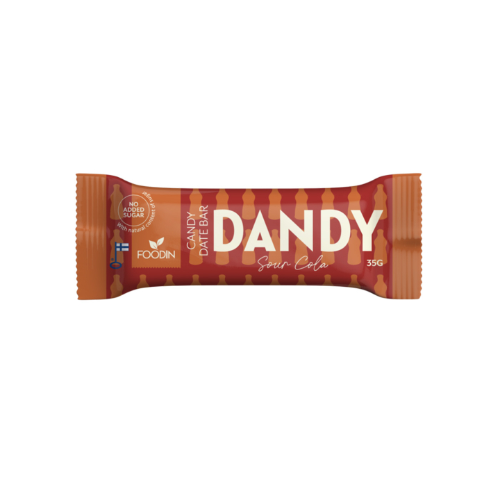 Dandy Taatelipatukka Hapan Cola 35g ryhmässä Raaka-aineet / Karkkia & Suklaata / Suklaapatukat @ Rawfoodshop Scandinavia AB (64300SOURCOLA)