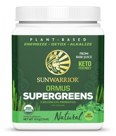 Sunwarrior Ormus Super Greens 225g ryhmässä Raaka-aineet / Terveysruoka / Vihreät Jauheet @ Rawfoodshop Scandinavia AB (713)