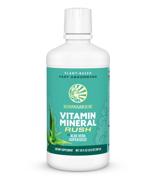 Sunwarrior Vitamin Mineral Rush Aloe Veralla 887 ml ryhmässä Ravintolisät / Mineraalit / Mineraalikompleksi @ Rawfoodshop Scandinavia AB (715)