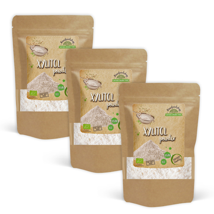 Xylitolijauhe LUOMU 500g x 3 pakettia ryhmässä Raaka-aineet / Leipominen / Sokerointi @ Rawfoodshop Scandinavia AB (80701-SET3)
