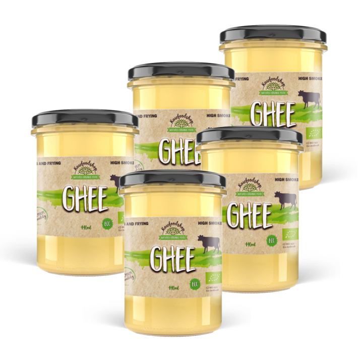 Ghee LUOMU 440 ml x 5 purkkia ryhmässä Raaka-aineet / Ruokakomero / Voi & Kermaiset Levitteet @ Rawfoodshop Scandinavia AB (8591344-SET5)